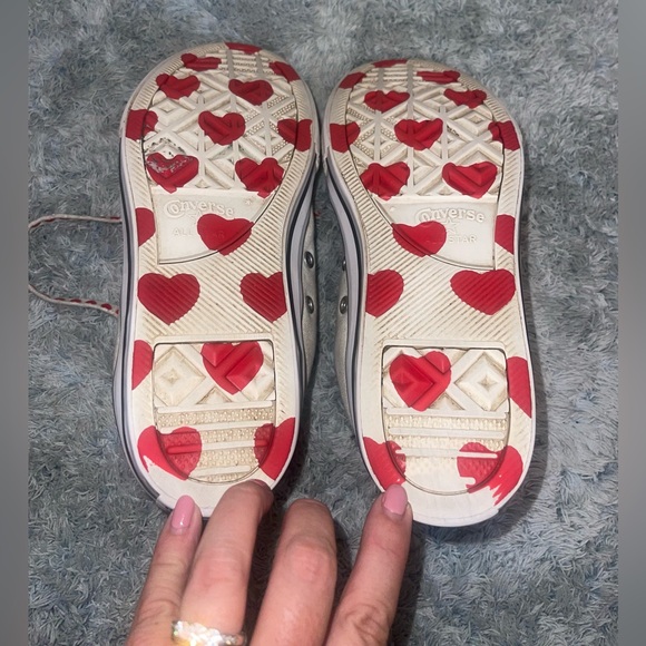 Converse Made With Love High Tops Juniors Size 5 - Picture 5 of 10